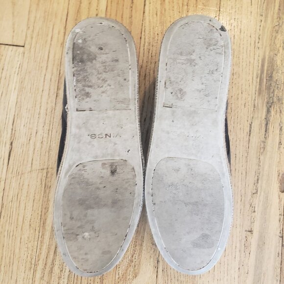 Vince Women's Wilden Black Suede Espadrille Platform Slip On Shoes Coastal 10 - Picture 6 of 10